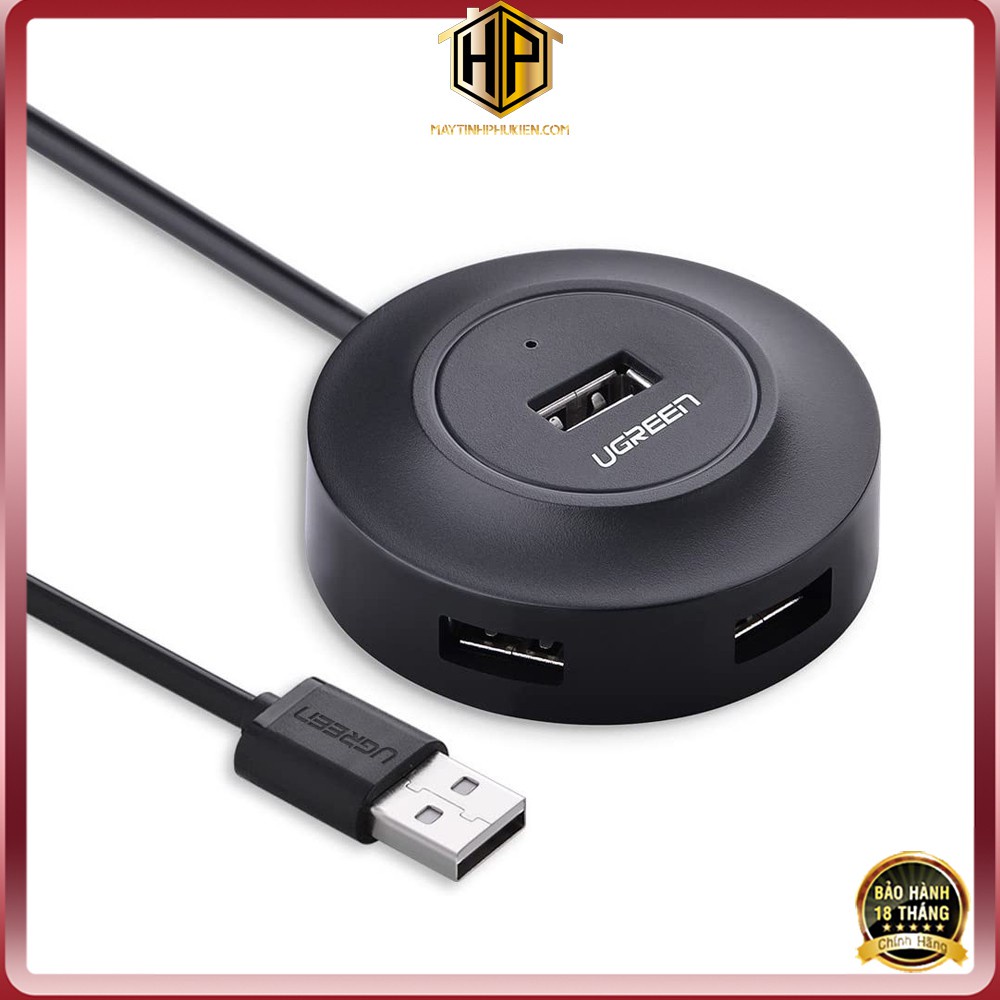 Ugreen 20277 - Bộ Chia USB 4 Cổng chuẩn USB 2.0 chính hãng