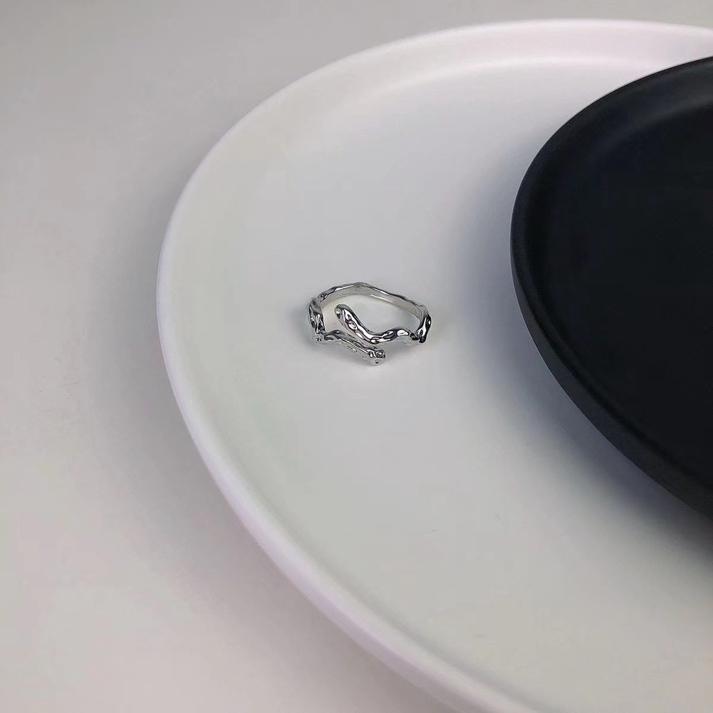 Bộ Nhẫn Đeo Ngón Tay Đính Đá zircon Thiết Kế Tinh Tế Thời Trang retro Cá Tính Dành Cho Bạn Nữ