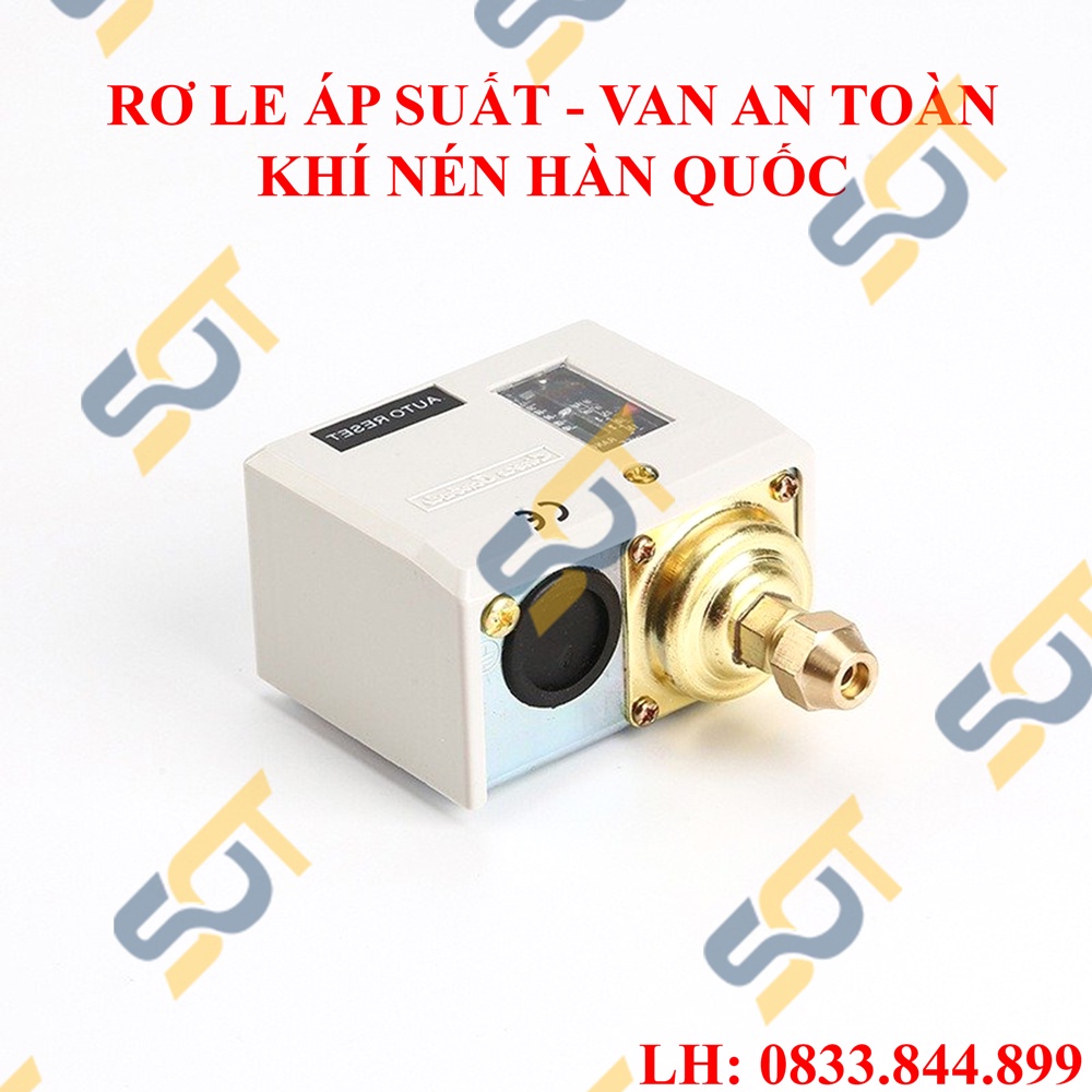 Rơ le áp suất, rơ le van an toàn máy khí nén Hàn Quốc