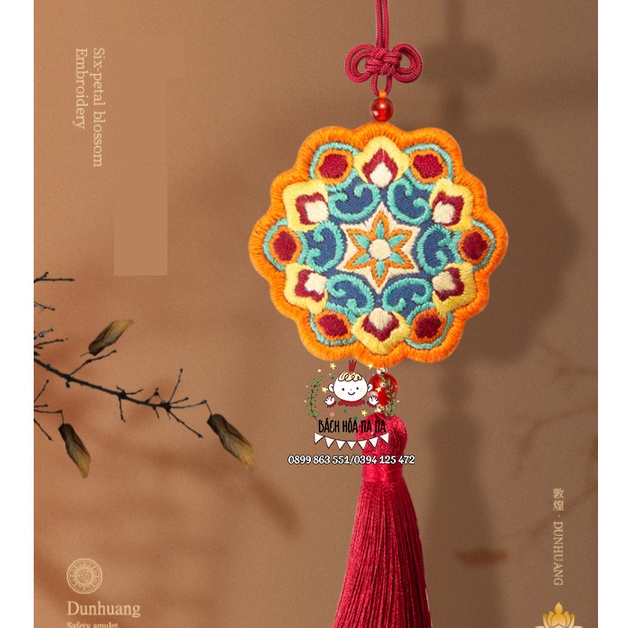 Kit thêu tay trang trí DIY / BỘ KIT TỰ THÊU 2021 Túi Thơm Đôn Hoàng Treo ô tô Decor nhà Túi xách·- Handmade Nana