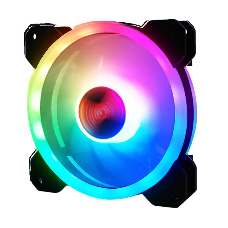 Quạt Tản Nhiệt, Fan Case Coolmoon V4 - Led RGB Dual Ring + Led Rainbow