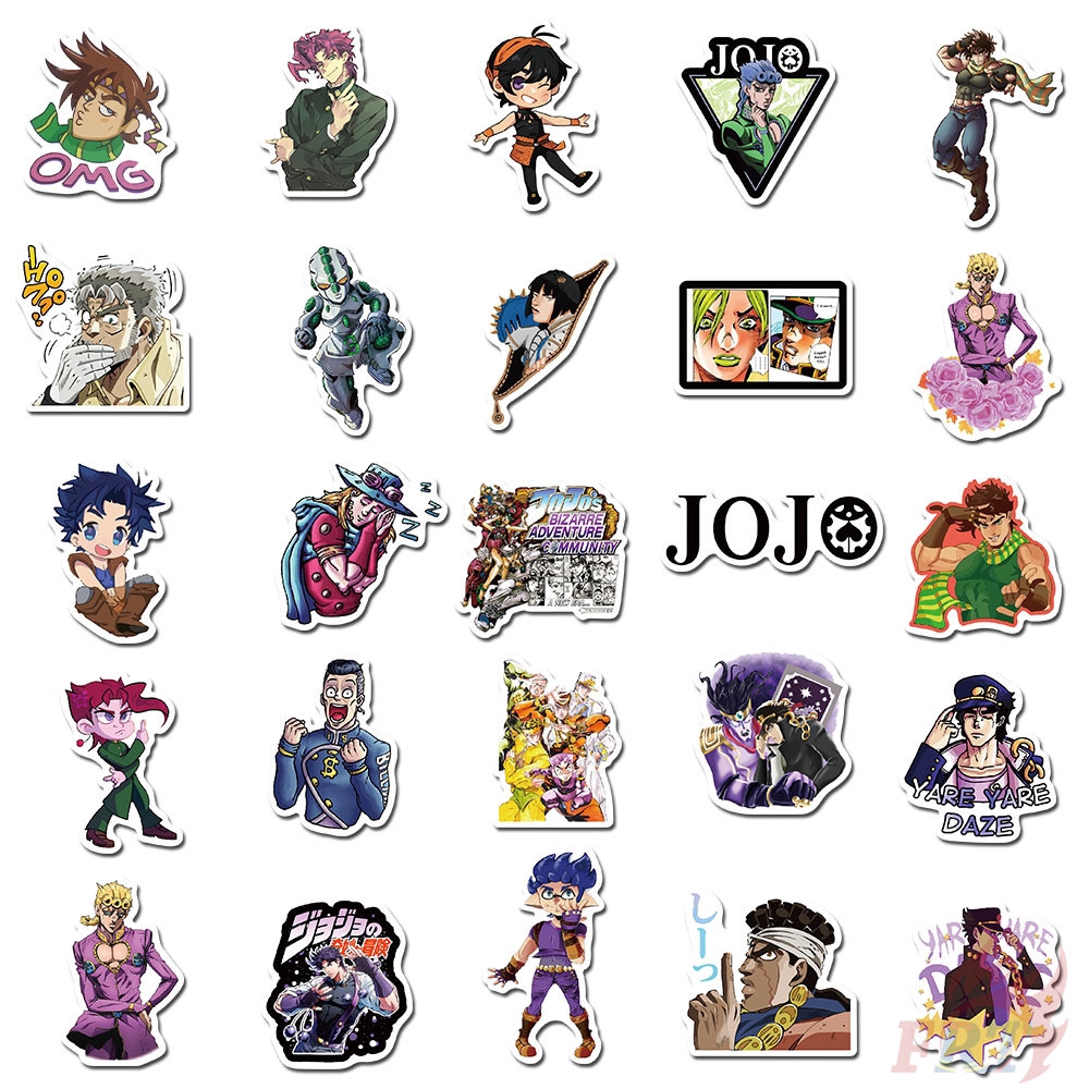 ❉ JoJo's Bizarre Adventure - Series 04 Stickers ❉ 50Pcs/Set Anime Fashion DIY Decals Doodle Stickers