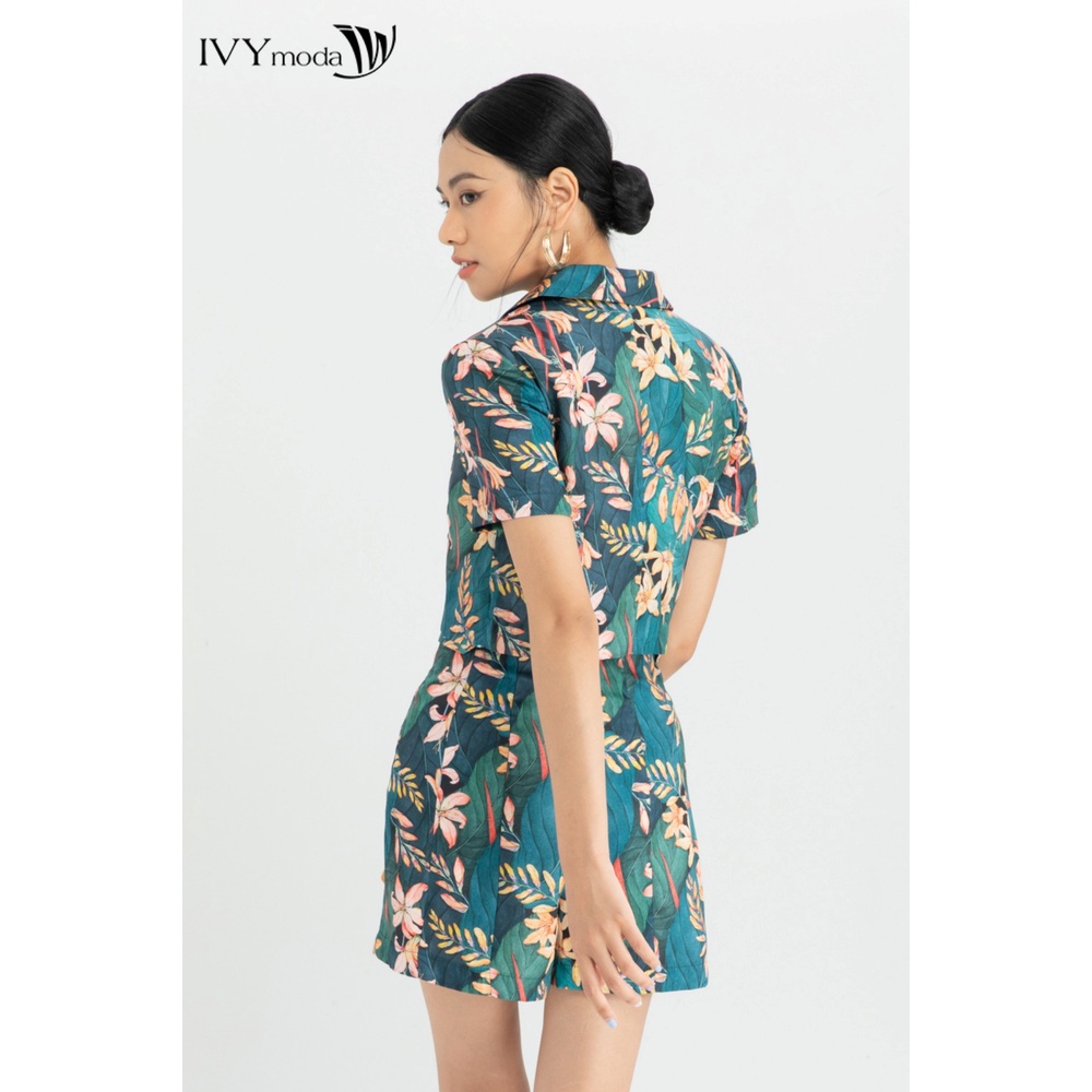 [NHẬP WABRTL5 GIẢM 10% TỐI ĐA 50K ĐH 250K ]Quần sooc lụa nữ ống suông IVY moda MS 20M6413