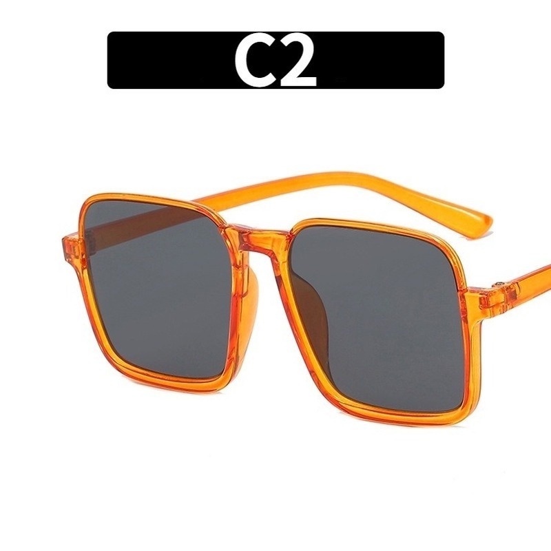 Kính Chống Nắng Nửa Gọng Hình Vuông Cỡ Lớn Thời Trang Mùa Hè