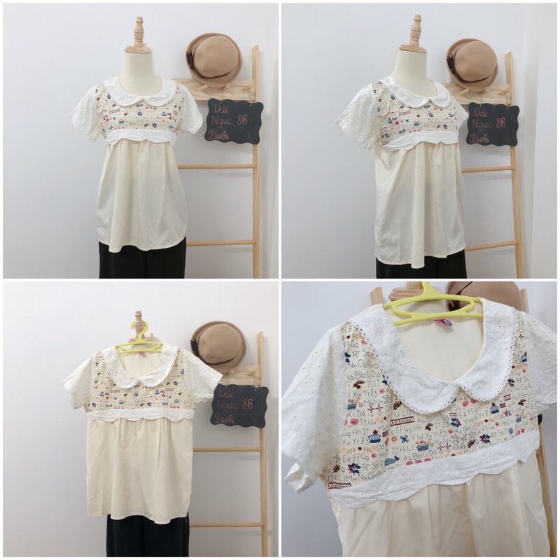 Áo kiểu Mori Girl áo xô xinh