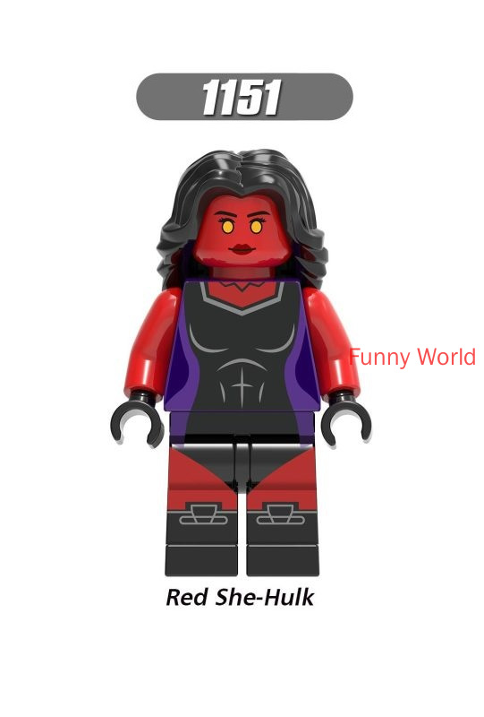 Đồ Chơi Lắp Ráp Siêu Anh Hùng X0244 Avengers Hulk Scarlet Witch Hawkeye Spiderman