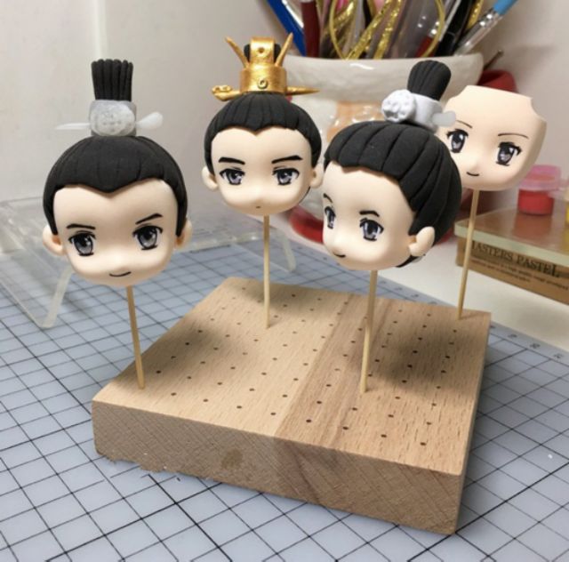 Khuôn silicone nặn đất sét mặt doll chibi bjd nendoroid