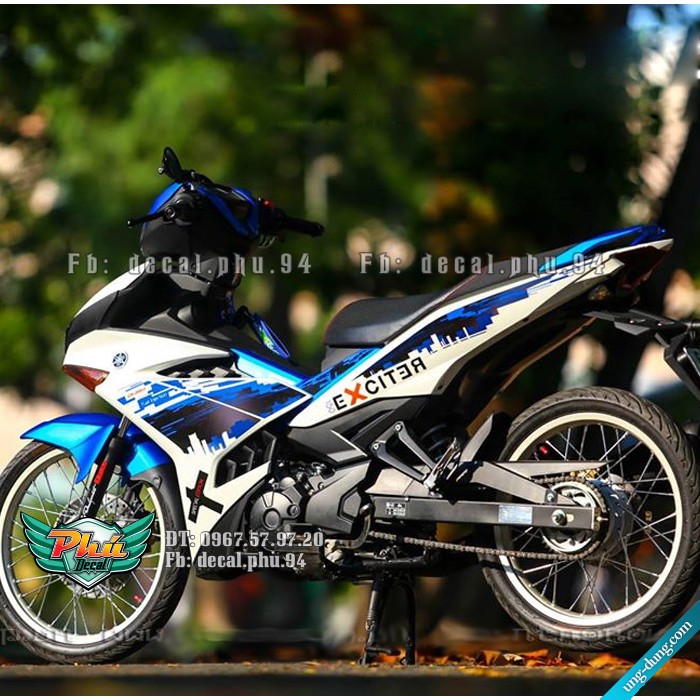 Tem rời Exciter 150 tem 2020 CITY trắng (V)
