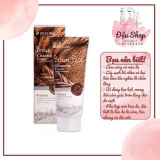 SỮA RỬA MẶT GẠO BROWN RICE ROAM CLEANSING - 3W CLINIC