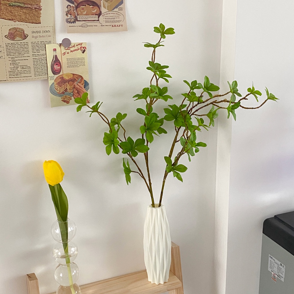 Cành Thạch Nam Giả Dài 66cm, Cành Cây Màu Xanh Trang Trí Cắm Bình Hoa Cao Cổ BlueBell