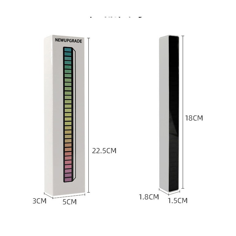 Thanh đèn LED RGB cảm biến âm thanh - có micro thu âm nhấp nháy theo nhạc