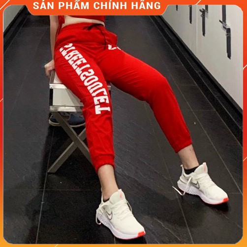 Quần Jogger Street 23 dành cho nữ tập Gym, Zumba, Aerobic Chất Gió Mềm Mát Vừa Xinh Lại Thoải Mái