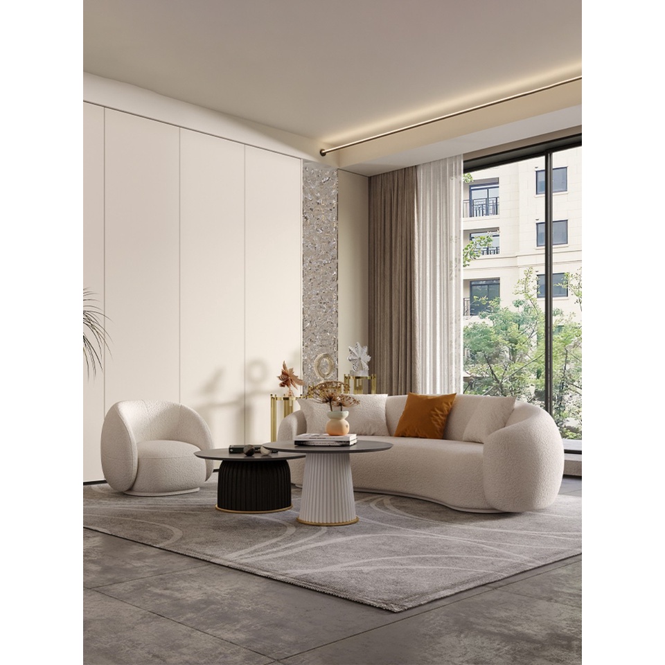 Ghế sofa cong hình chuối đẹp cho phòng khách