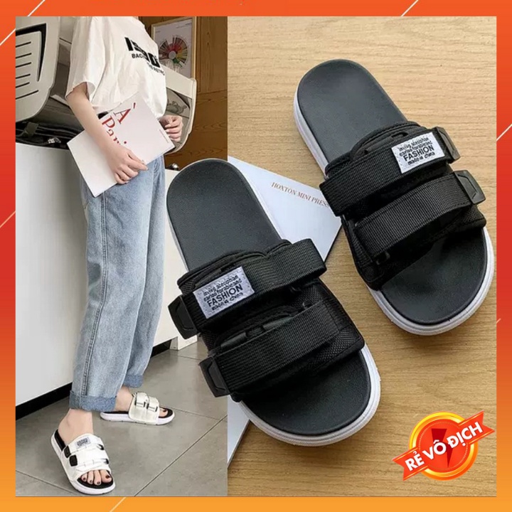Dép quai ngang nam nữ unisex hot trend - 2 màu