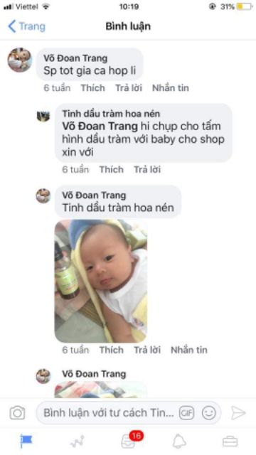 Tinh Dầu Tràm Hoa Nén 100ml