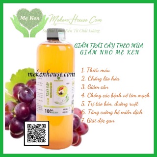 Giấm nho nguyên chất Mẹ Ken- 100% thiên nhiên