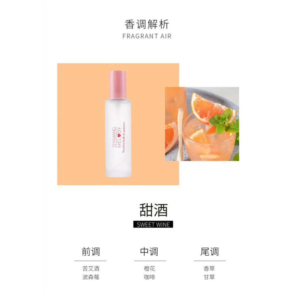 Nước hoa nữ Shimang Nước hoa nữ xịt thơm toàn thân đủ mùi hương 30ml SNH9