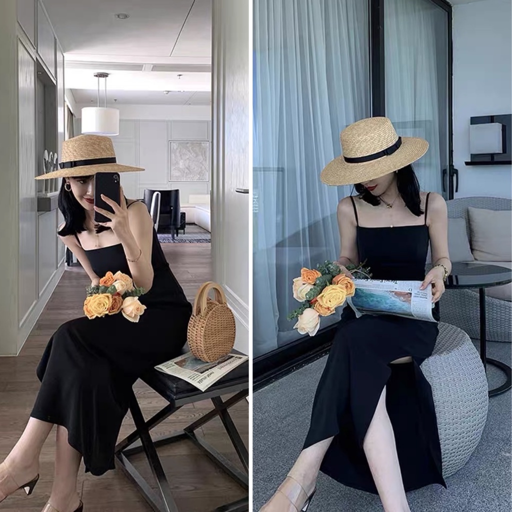Đầm Maxi Body 2 Dây Dáng Dài Maxi Xẻ Tà Siêu Quyến Rũ Freesize &lt; 53kg