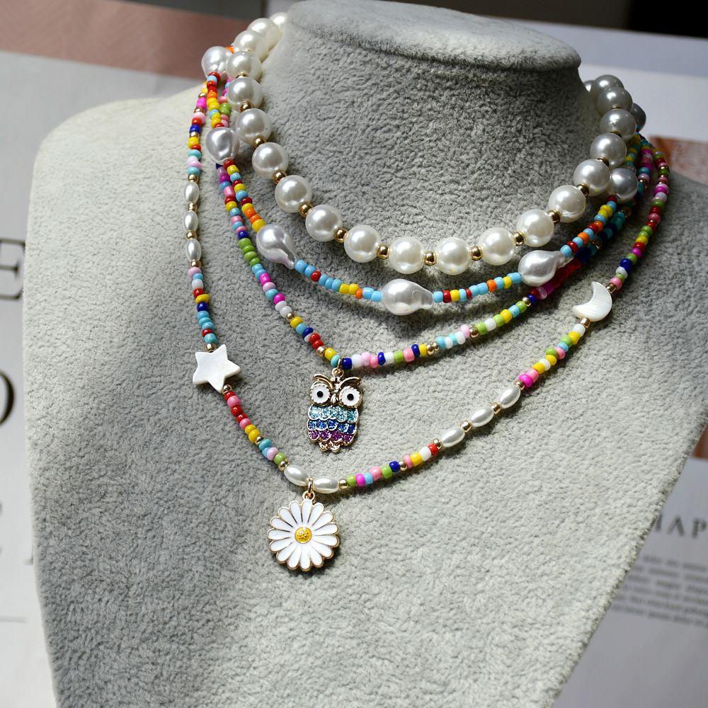 Vòng cổ Chuỗi Hạt Phong Cách Bohemian Thời Trang Cho Nam Và Nữ