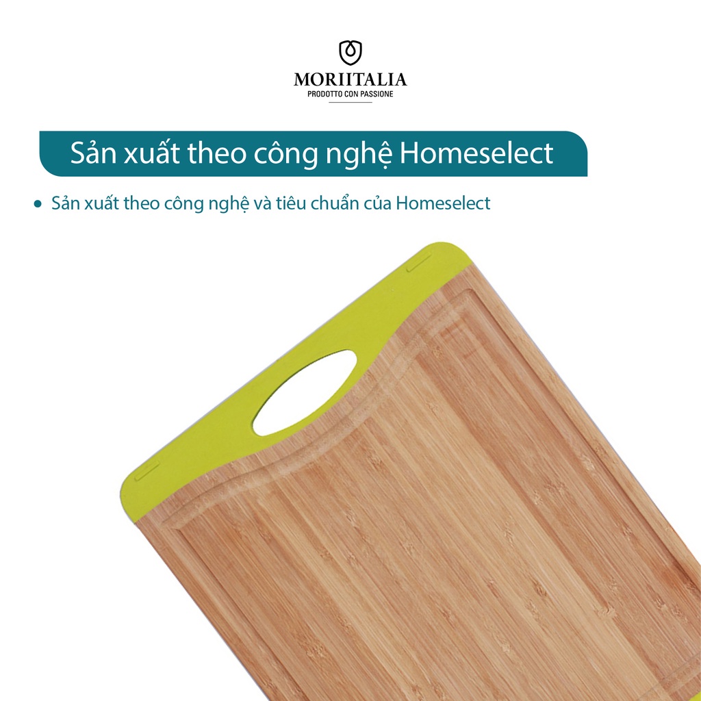 [Mã BMBAU50 giảm 7% đơn 99K] Thớt nhựa Tre Homeselect kháng khuẩn an toàn sức khoẻ Moriitalia FY00001-P