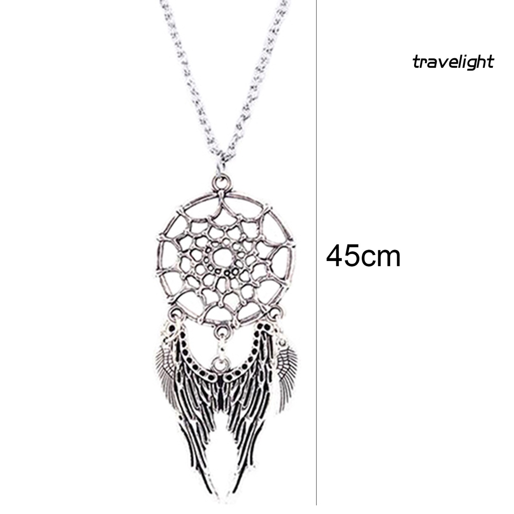 Vòng cổ Mặt Dreamcatcher Phối Lông Vũ Thời Trang Xinh Xắn Cho Nữ