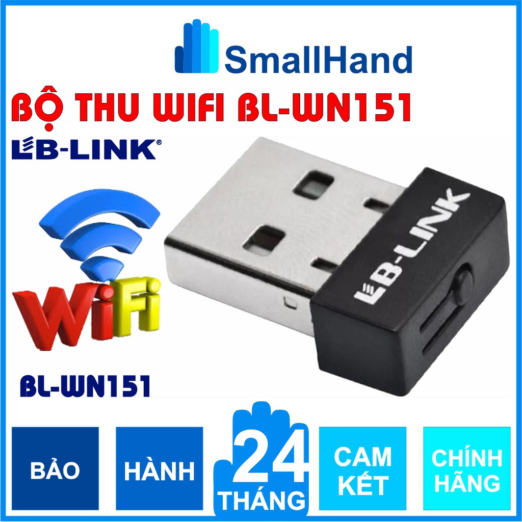 Thiết bị thu Wifi BL-WN151 Chính Hãng LB-Link – Bảo hành 24 tháng – Tốc độ truyền tải không dây 150Mbps