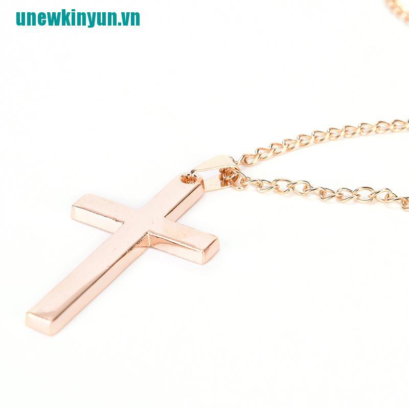 Y●Vòng cổ HìNh Chữ ThậP BằNg ThéP Không Gỉ