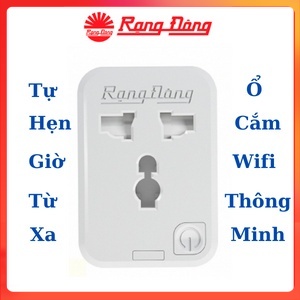 Ổ Cắm Thông Minh 16A - Ổ Cắm Wifi Rạng Đông 3500W - Chức Năng Hẹn Giờ, Điều Khiển Từ Xa Model: OC.01.WF 16A