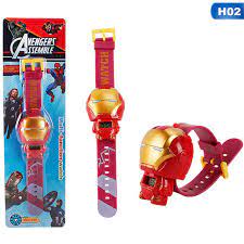 Đồng Hồ Iron Man Spider-Man Biến Hình dễ thương dễ thương H2,Đồng Hồ Công Chúa Helo kitty Dành Cho Bé Gái, Chống Nước