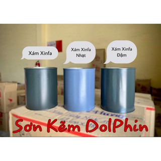 [HÀNG MỚI - CHẤT LƯỢNG MỚI] Sơn kẽm Dolphin nhóm màu xingfa Sơn Cửa Sắt, Nhôm Xingfa [ Lon 800g ]