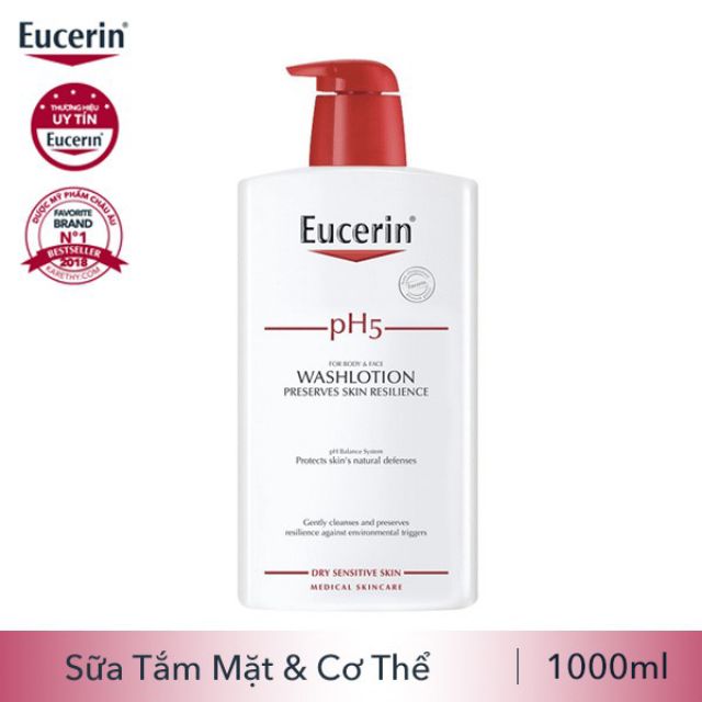 Sữa Tắm Eucerin pH5 WashLotion (1000 ml)