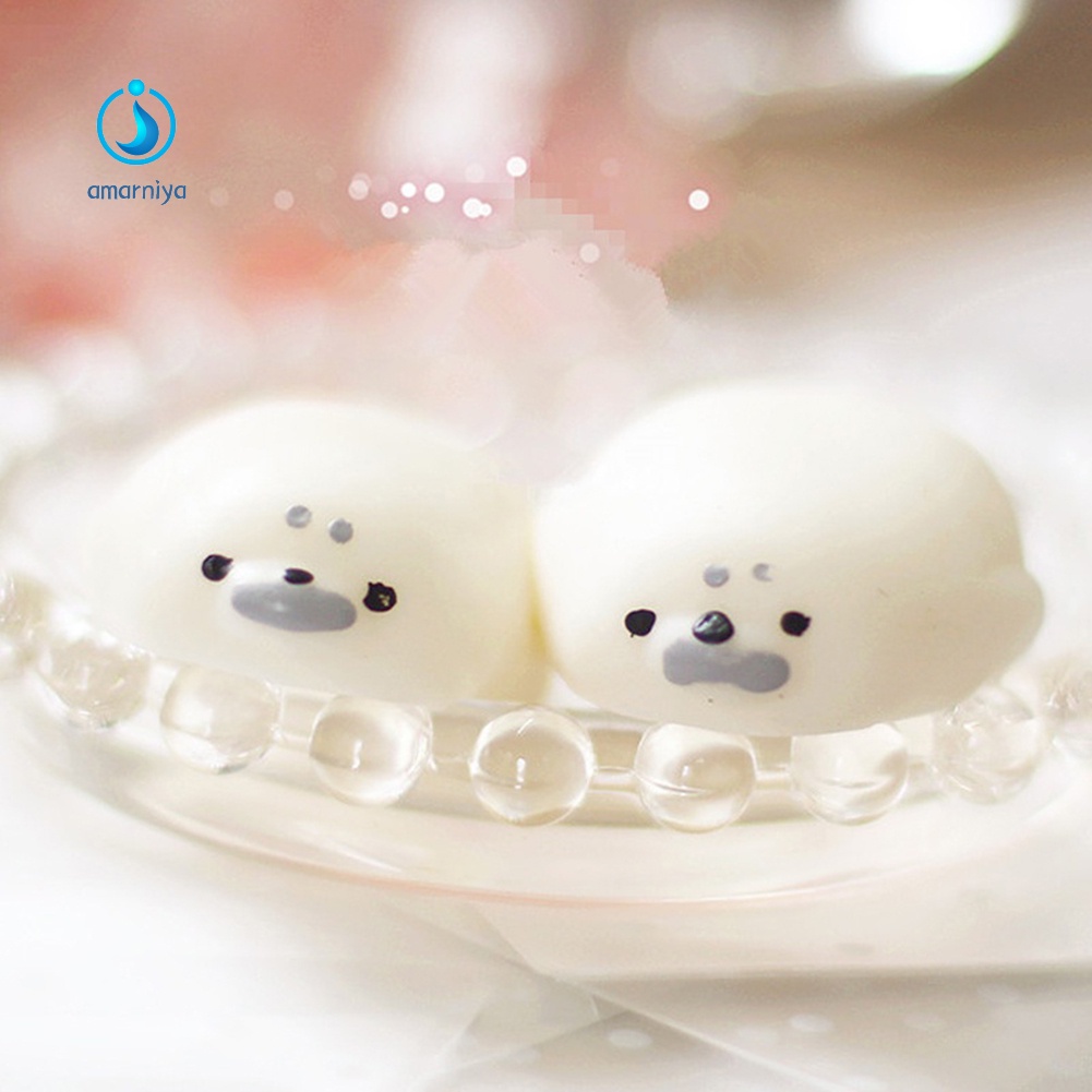 Đồ chơi nắn bóp đàn hồi giảm stress hình hải cẩu màu trắng dễ thương