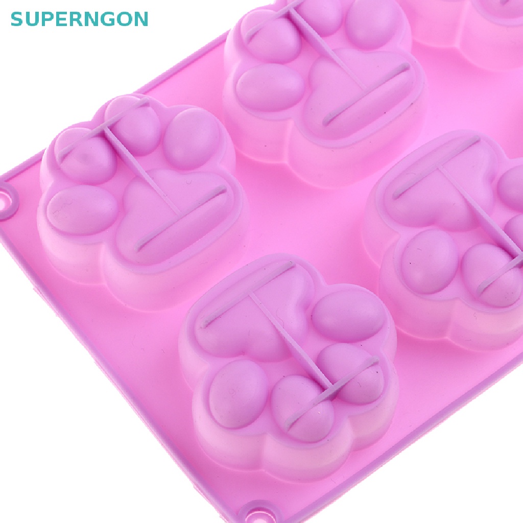 Khuôn Silicone Nhấn Bánh Hình Dấu Chân Chó Mèo