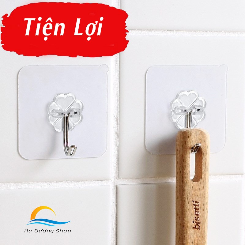 [FLASH SALE 3 NGÀY] Móc dán tường HADU siêu dính chịu lực tới 10kg đa năng cao cấp - Hạ Dương Shop