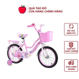 Xe đạp trẻ em - xe đạp cho bé gái màu hồng cho bé từ 3 đến 12 tuổi siêu xinh