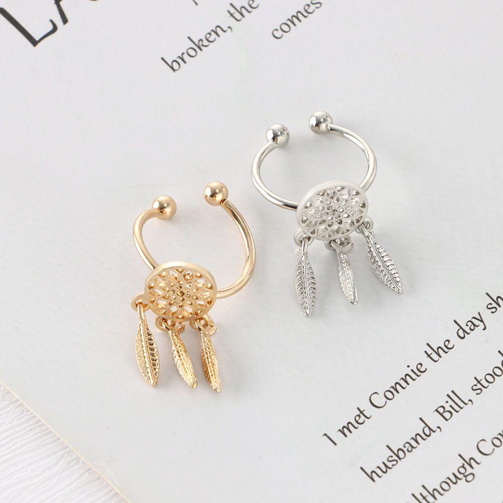 Nhẫn Kim Loại Hình Dreamcatcher Đính Hạt Nhựa Resin