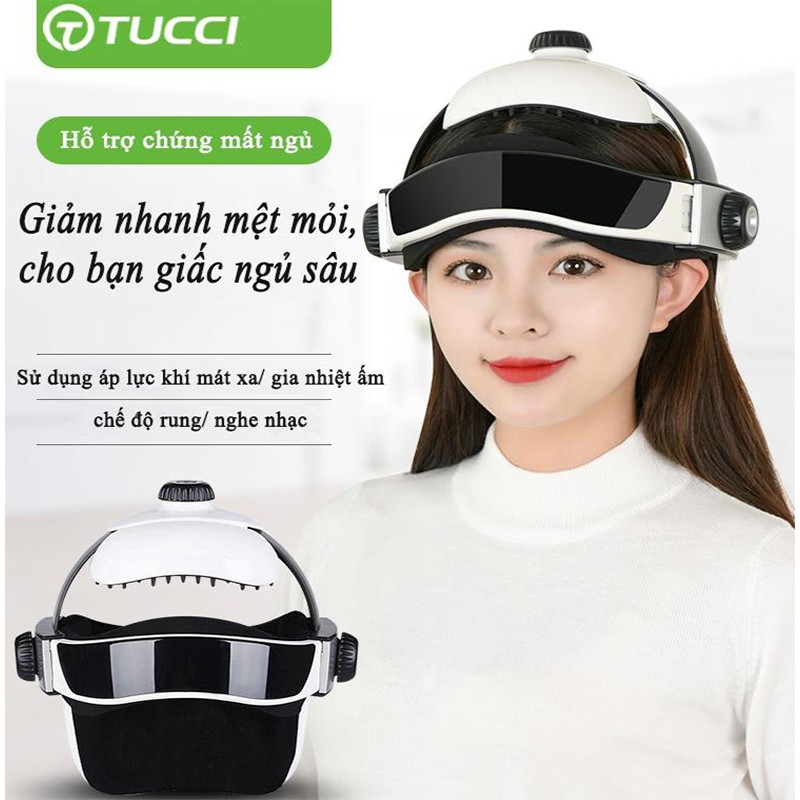Máy massage đầu,giảm đau nhức mỏi tuần hoàn máu não,chống mất ngủ, đầu thoải mái