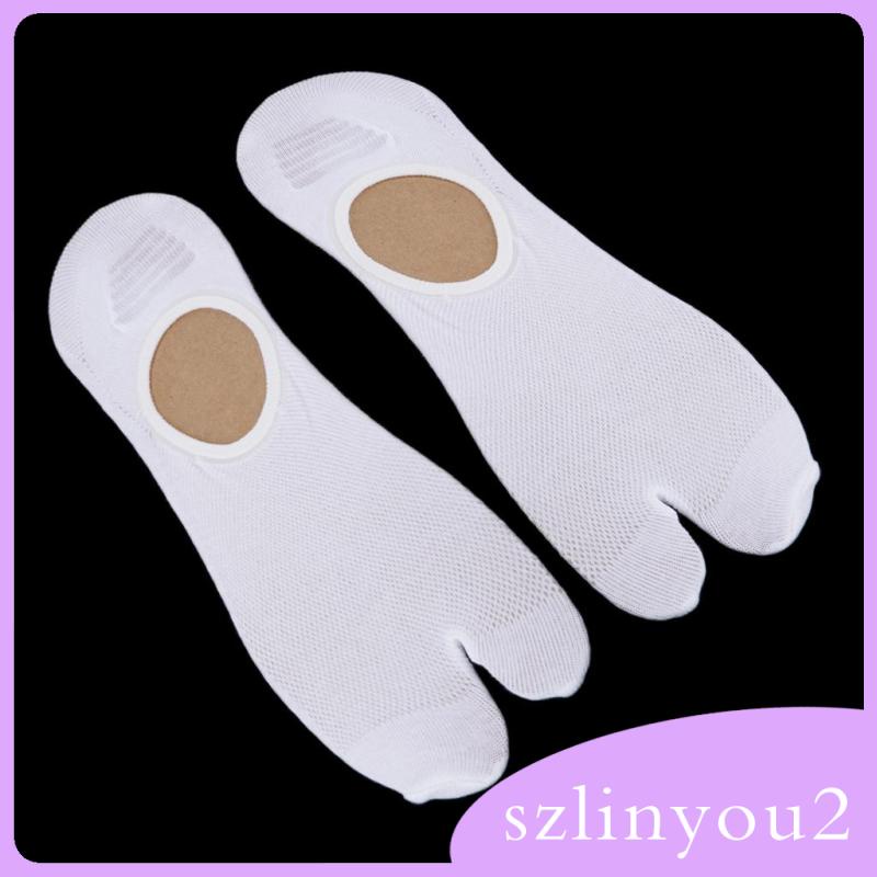 Đôi tất xỏ 2 ngón đi dép màu trắng cho nam