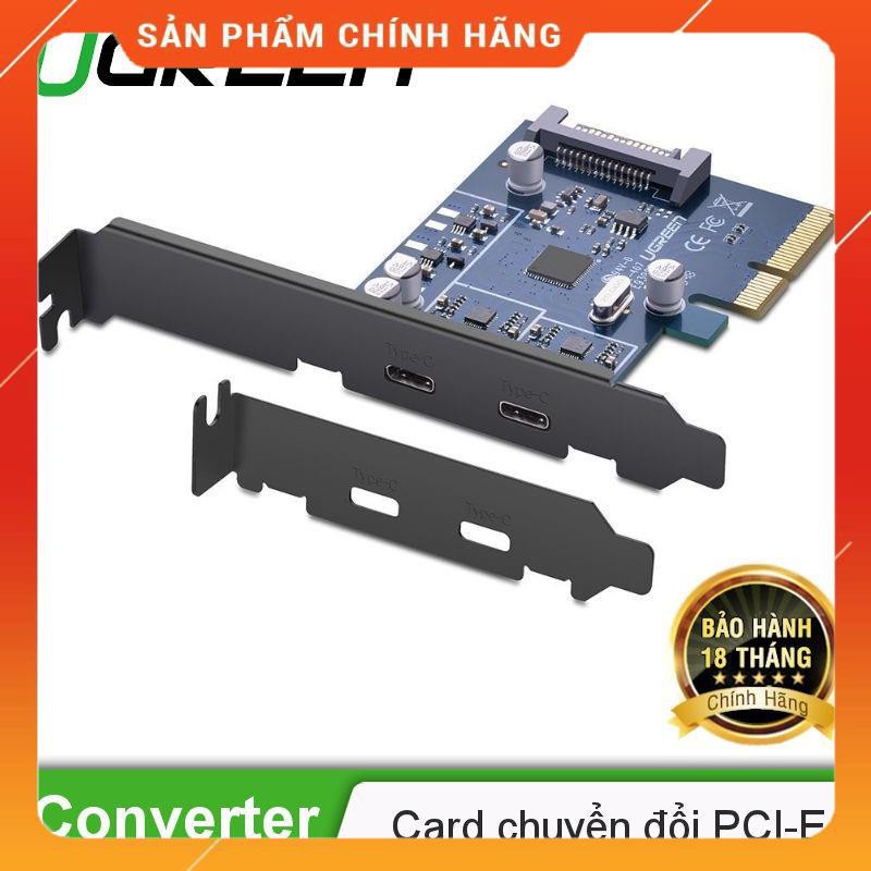 Card PCI Express sang 2 cổng USB 3.1 TypeC UGREEN US230 30773 dailyphukien