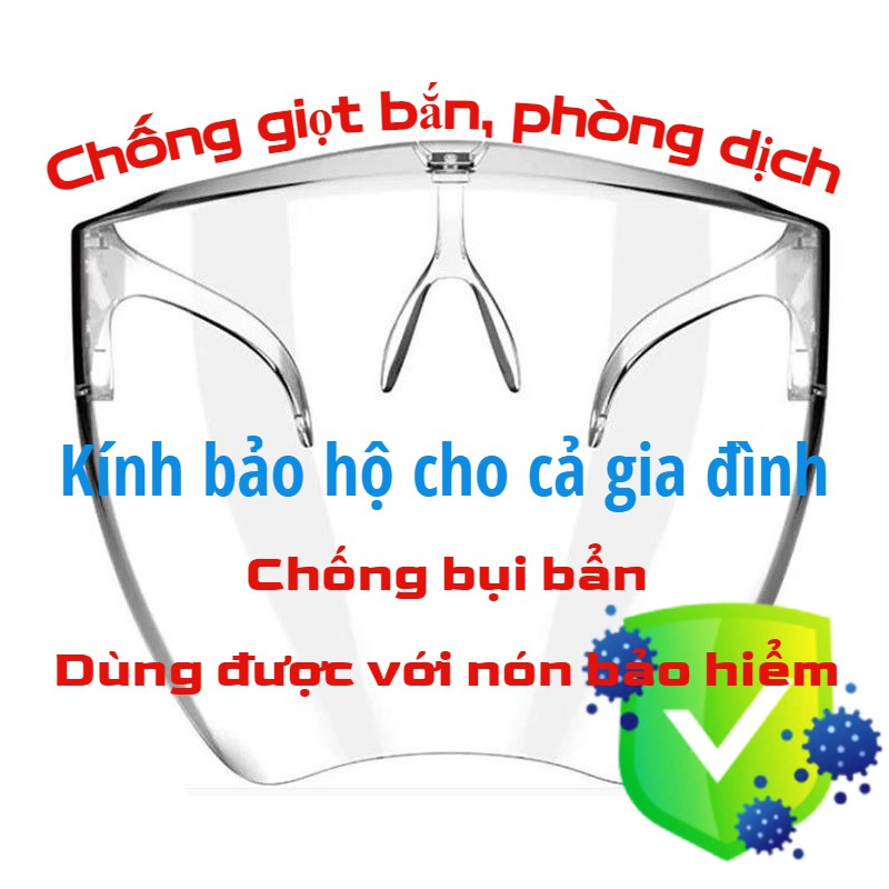 Kính chống giọt bắn phòng dịch | mặt nạ kính chống bụi bẩn vào mắt | kính bảo hộ chống nước