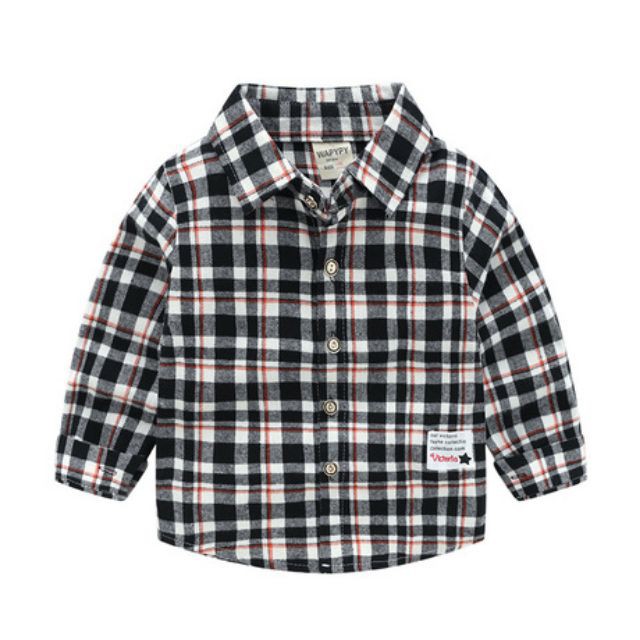 Áo sơ mi dạ cho bé - WAPYPY - LCTQ