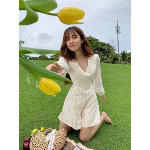 JUMPSUIT PHỐI REN - ABBIE LACE JUMPSUIT