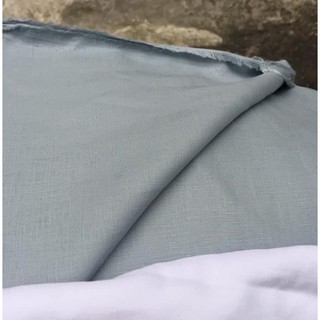 vải linen tưng premium màu xanh sáo nhạt, đẹp nhẹ nhàng!