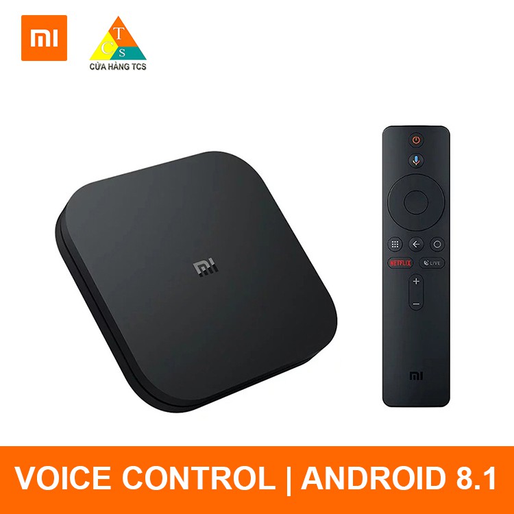 Tivi box Xiaomi Mibox S 4K 2019 Bản Quốc Tế Tiếng Việt tìm kiếm giọng nói Chính hãng