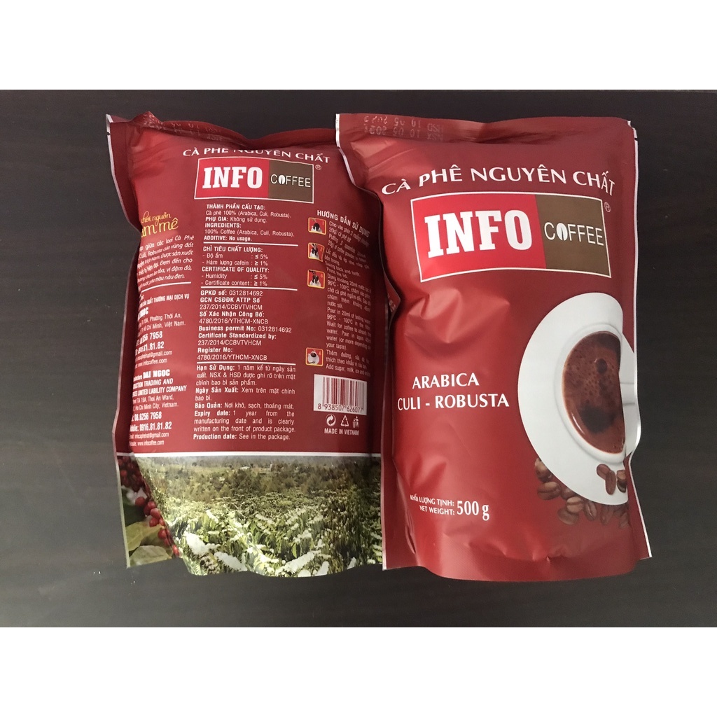 Cà phê nguyên chất Info - khối lượng 1kg | BigBuy360 - bigbuy360.vn
