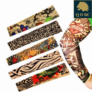 Combo 5 Găng tay hình giả xăm tatto chống nắng tia uv nhẹ đi phượt dạo cao cấp OTiện Dụng