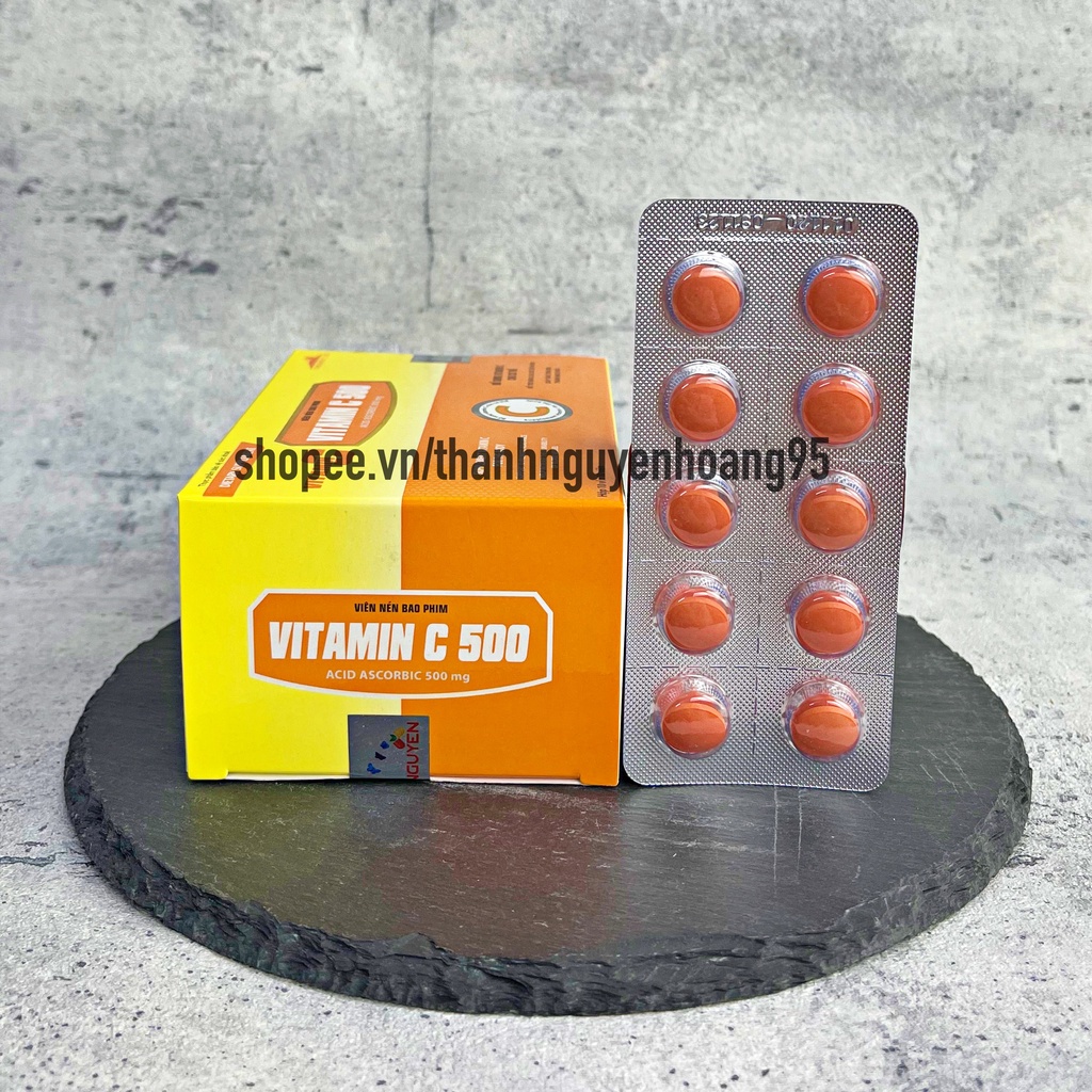 Viên uống VITAMIN C C500 bổ sung vitamin C, tăng cường sức đề kháng- hộp 100 viên