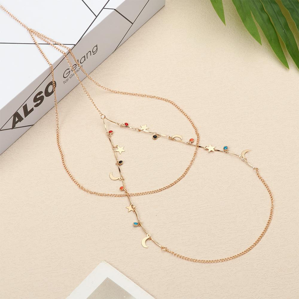 Chuỗi Vòng Đeo Đùi Co Giãn Nhiều Lớp Phong Cách Bohemia