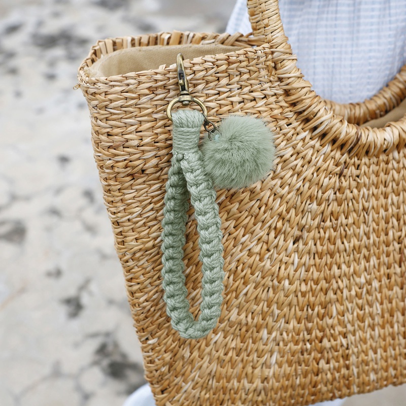 Móc Khóa Handmade Mojito Macrame Phong Cách Đồng Quê