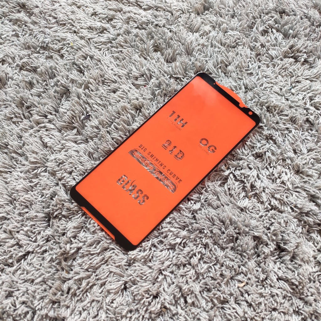 Cường lực 21D Asus ROG Phone II full màn full keo không chấm li ty
